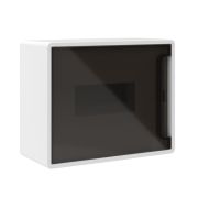 Щиток 8 мод. настенный FRAME с тонированной дверцей с 2 шинами PEN на 6 и 8 отв. бел. DKC F08W1WD