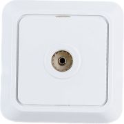 Розетка телевизионная TV 1-м ОП Олимп бел. UNIVersal О0027