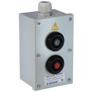 Пост кнопочный ПКУ-15-21.121-54 У2 (1хВК30-10-11110-54 (1з+1р) черн. + 1хВК30-10-11110-54 (1з+1р) красн. + PG-19) пост управления Электротехник ET054487