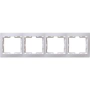Рамка 4-м КВАРТА РГ-4-КБ горизонт. бел. GENERICA EMK40-K01-DM