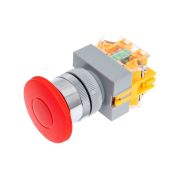 Выключатель кнопочный «Грибок» AEA ВК-22 d22мм 220В красн. DEKraft 25024DEK