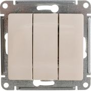 Выключатель 3-кл. СП Glossa 10А IP20 (сх. 1+1+1) 10AX механизм беж. SE GSL000231