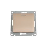 Переключатель проходной 1-кл. СП Glossa 10А IP20 (сх. 6а) 10AX с подсветкой механизм титан SE GSL000463