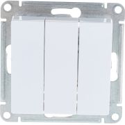 Выключатель 3-кл. СП AtlasDesign 10А IP20 (сх. 1+1+1) 10AX механизм бел. SE ATN000131