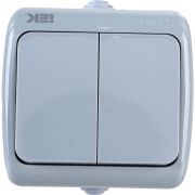 Выключатель 2-кл. 1п ОП Aquatic 10А IP54 ВС-20-2-0-А сер. IEK EVA20-K03-10-54