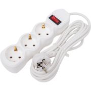 Удлинитель 3х3м с заземл. 10А IP20 ПВС 3х0.75 с выкл. КОСМОС YKsm3m-3g-Z-V(10A)P