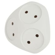 Разветвитель 3-м без заземл. 10А IP20 SPx-3-W бел. Эра Б0053481