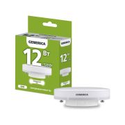 Лампа светодиодная T80 12Вт таблетка 4000К GX53 230В GENERICA LL-T80-12-230-40-GX53-G