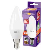 Лампа светодиодная PLED-SP 9Вт C37 свеча 3000К тепл. бел. E14 820лм 230В JazzWay 2859457A