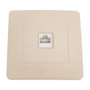 Розетка компьютерная 1-м СП Blanca RJ45 кат.5E беж. SE BLNIS045007