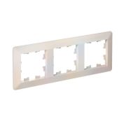 Рамка 3-м AtlasDesign Air жемчуж./дым. бел. SE ATN220403