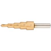 Сверло ступенчатое HSS по металлу 5 ступеней 4-12мм MOS 36381М