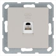 Розетка телефонная 1-м RJ11 механизм тауп JasmartG6101T